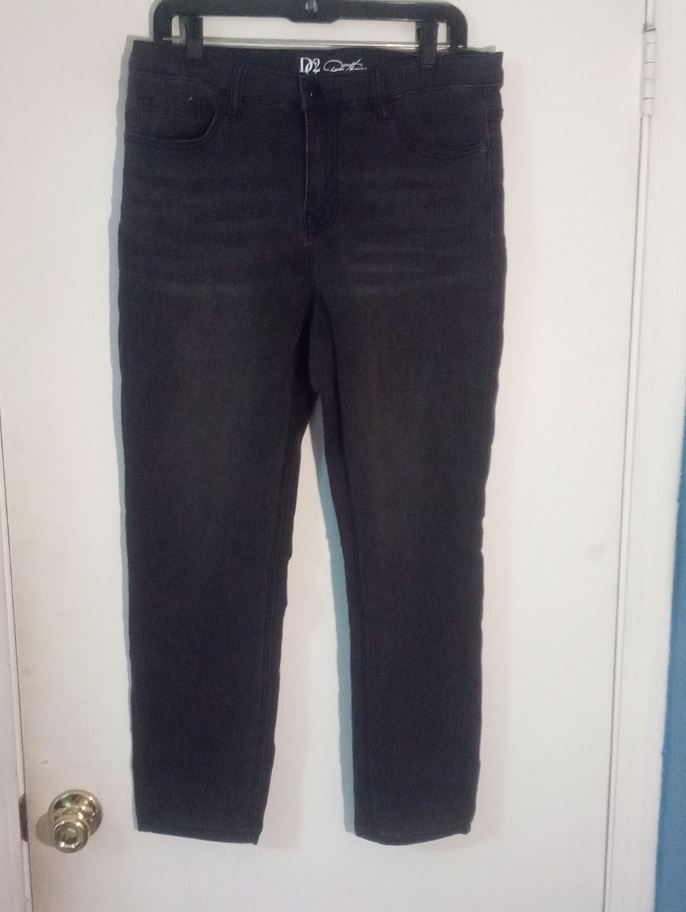 Dg2 By Diane Gilman Dark Gray Skinny Jeans 10P 10 Petite New NWOT
